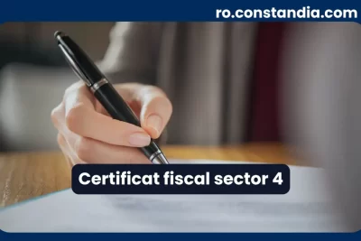 Certificat fiscal sector 4 – acte necesare și procedura de obținere