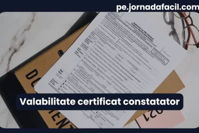 Valabilitate certificat constatator ONRC – perioadă de valabilitate, reînnoire și verificare online